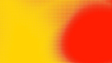 Noktalar yarım ton turuncu sarı renk desenli, teknolojik dijital arkaplanlı. Noktalar, yaz arkaplanlı sanat çizgi romanları.. 