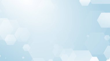 Altıgen geometrik beyaz desen parlak sağlık ve teknoloji geçmişi. Soyut grafik dijital gelecek bilim konsept tasarımı.