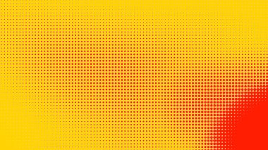 Noktalar yarım ton turuncu sarı renk desenli, teknolojik dijital arkaplanlı. Noktalar, yaz arkaplanlı sanat çizgi romanları.. 