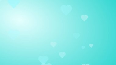 Tıbbi sağlık yeşili, mavi kalp desenli geçmiş. Soyut sağlık teknolojisi ve bilim konsepti.