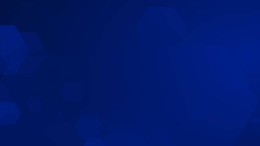 Altıgen geometrik mavi şablon teknolojisi yüksek teknolojili koyu arkaplan. Soyut grafik dijital gelecek bilim konsept tasarımı.