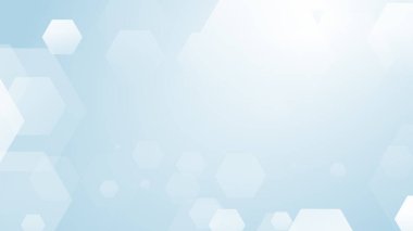 Altıgen geometrik beyaz desen parlak sağlık ve teknoloji geçmişi. Soyut grafik dijital gelecek bilim konsept tasarımı.