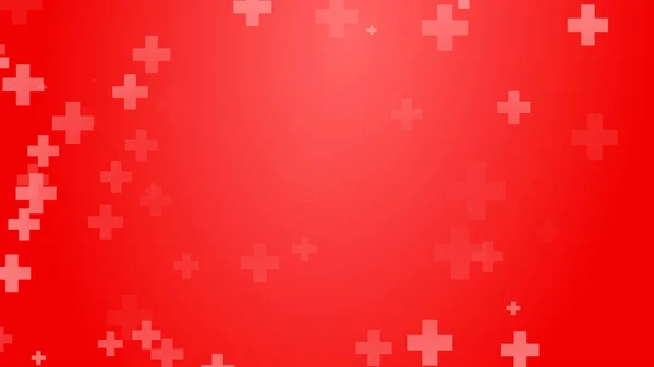 Medical health red cross pattern background. Abstract healthcare for World Blood Donor Day.