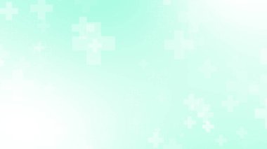 Tıbbi yeşil mavi haç desenli. Soyut sağlık teknolojisi ve bilim konsepti.