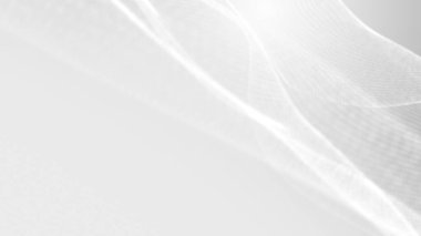 Nokta beyaz dalgalı ışık teknolojisi dokusu arka plan. Soyut büyük veri dijital konsepti. 3d oluşturma.