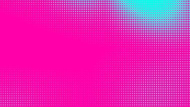 Noktalar yarım ton yeşil pembe renk desenli, teknolojik dijital arka planlı. Noktalar, yaz arkaplanlı sanat çizgi romanları.. 