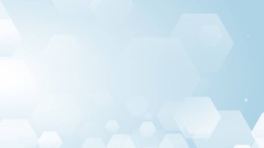 Altıgen geometrik beyaz desen parlak sağlık ve teknoloji geçmişi. Soyut grafik dijital gelecek bilim konsept tasarımı.