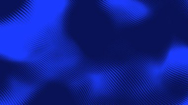 Nokta mavi dalga ışık ekran gradyan doku arkaplanı. Soyut teknoloji büyük veri dijital arkaplanı. 3d oluşturma.