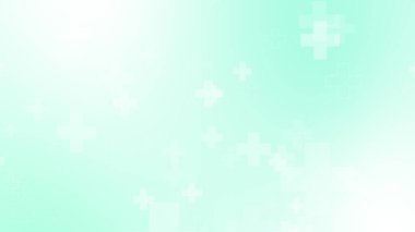 Tıbbi yeşil mavi haç desenli. Soyut sağlık teknolojisi ve bilim konsepti.