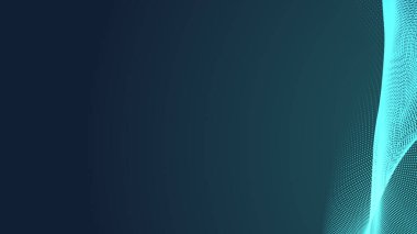 Nokta yeşil dalga ışık ekran gradyan doku arka planı. Soyut teknoloji büyük veri dijital arkaplanı. 3d oluşturma.