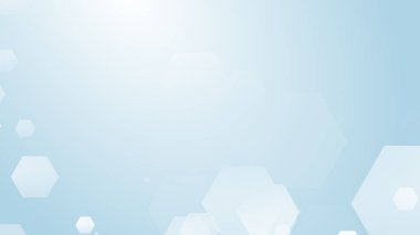 Altıgen geometrik beyaz desen parlak sağlık ve teknoloji geçmişi. Soyut grafik dijital gelecek bilim konsept tasarımı.