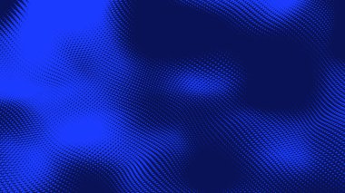 Nokta mavi dalga ışık ekran gradyan doku arkaplanı. Soyut teknoloji büyük veri dijital arkaplanı. 3d oluşturma.