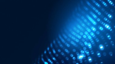 Nokta mavi dalga ışık ekran gradyan doku arkaplanı. Soyut ai teknolojisi büyük veri dijital arkaplanı. 3d oluşturma.