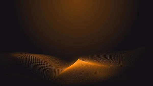 Ponto Laranja Onda Luz Tela Gradiente Textura Fundo Tecnologia Abstrata — Fotografia de Stock