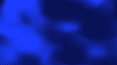 Nokta mavi dalga ışık ekran gradyan doku arkaplanı. Soyut teknoloji büyük veri dijital arkaplanı. 3d oluşturma.