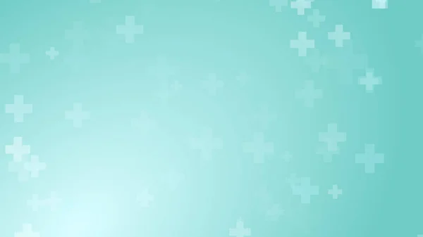 Медичне Здоров Синьо Зелений Хрест Візерунок Фон Анотація Технології Охорони — стокове фото