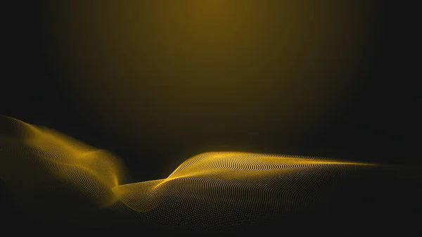 Dot Arany Hullám Fény Képernyő Gradiens Textúra Háttér Absztrakt Technológia — Stock Fotó