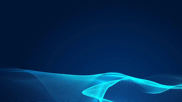 Ponto Azul Onda Luz Tela Gradiente Textura Fundo Tecnologia Abstrata — Fotografia de Stock