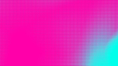 Noktalar yarım ton yeşil pembe renk desenli, teknolojik dijital arka planlı. Noktalar, yaz arkaplanlı sanat çizgi romanları.. 