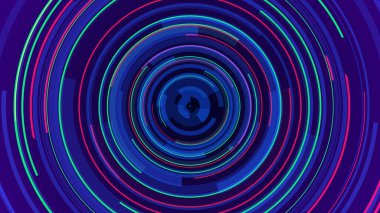Neon hatları teknolojisi yüksek teknoloji mavi arka plan. Soyut grafik dijital gelecek konsept tasarımı.