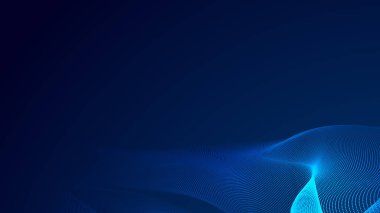 Nokta mavi dalga ışık ekran gradyan doku arkaplanı. Soyut teknoloji büyük veri dijital arkaplanı. 3d oluşturma.