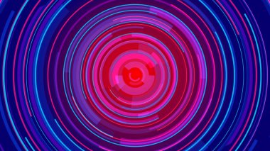 Neon hatları teknolojisi yüksek teknoloji mavi arka plan. Soyut grafik dijital gelecek konsept tasarımı.