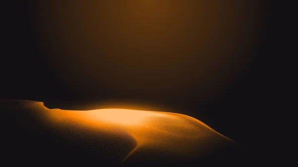 Dot Oranje Golf Licht Scherm Gradiënt Textuur Achtergrond Abstract Technologie — Stockfoto