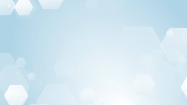 Altıgen geometrik beyaz desen parlak sağlık ve teknoloji geçmişi. Soyut grafik dijital gelecek bilim konsept tasarımı.