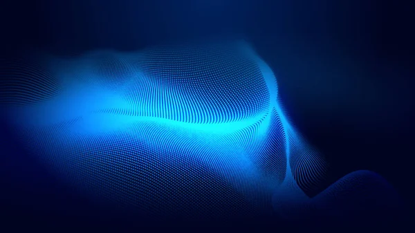 Ponto Azul Onda Luz Tela Gradiente Textura Fundo Abstrato Tecnologia — Fotografia de Stock