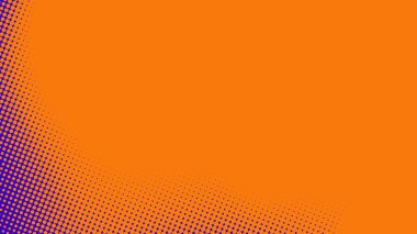 Soyut nokta yarım ton turuncu mor renkler desenli doku arkaplanı. Grafikler için kullanılır. Pop sanat çizgi roman tarzı..