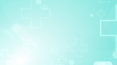 Altıgen çapraz geometrik mavi desenli tıbbi parlak arka plan. Soyut grafik tasarım teknolojisi ve bilim konsepti.