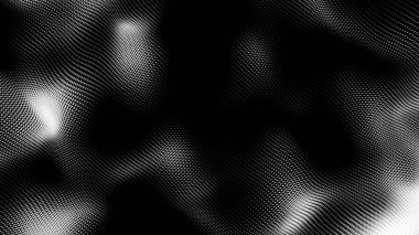 Nokta beyaz dalga teknolojisi dokusu. Soyut büyük veri dijital konsepti. 3d oluşturma.