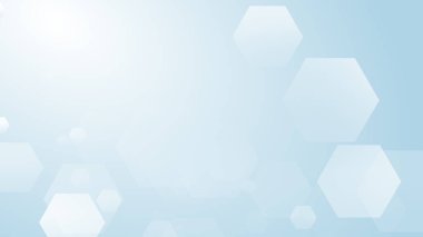 Altıgen geometrik beyaz desen parlak sağlık ve teknoloji geçmişi. Soyut grafik dijital gelecek bilim konsept tasarımı.