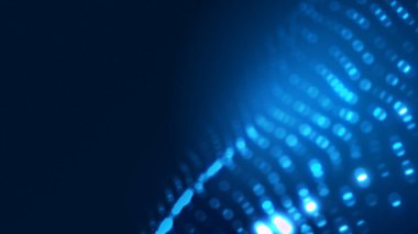 Nokta mavi dalga ışık ekran gradyan doku arkaplanı. Soyut ai teknolojisi büyük veri dijital arkaplanı. 3d oluşturma.