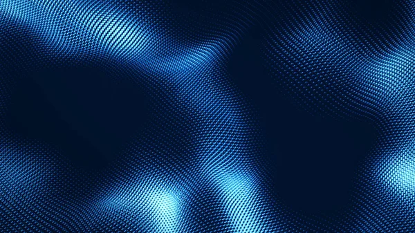 Dot Biały Niebieski Ekran Fali Gradientowej Tekstury Tła Technologia Abstrakcyjna — Zdjęcie stockowe
