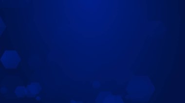 Altıgen geometrik mavi şablon teknolojisi yüksek teknolojili koyu arkaplan. Soyut grafik dijital gelecek bilim konsept tasarımı.