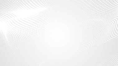 Nokta beyaz dalgalı ışık teknolojisi dokusu arka plan. Soyut büyük veri dijital konsepti. 3d oluşturma.