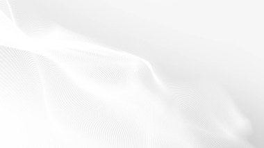 Nokta beyaz dalgalı ışık teknolojisi dokusu arka plan. Soyut büyük veri dijital konsepti. 3d oluşturma.