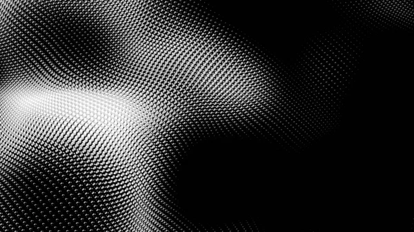 Dot White Black Wave Technology Texture Background Abstract Big Data — Stock Photo, Image