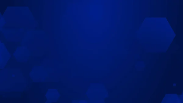 Sześciokątny Geometryczny Niebieski Wzór Technologii Tech Ciemne Tło Abstrakcyjny Graficzny — Zdjęcie stockowe