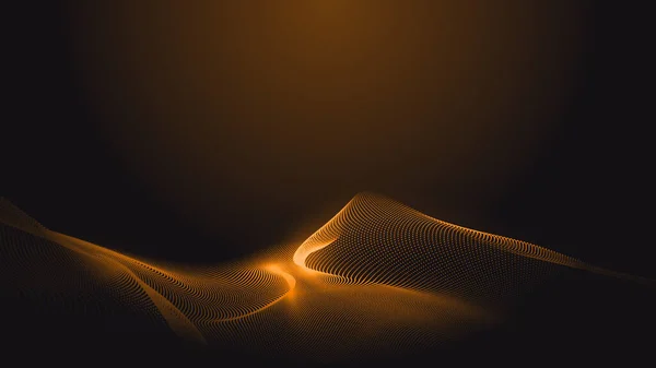 Dot Narancssárga Hullám Fény Képernyő Gradiens Textúra Háttér Absztrakt Technológia — Stock Fotó