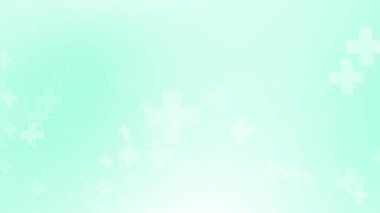 Tıbbi yeşil mavi haç desenli. Soyut sağlık teknolojisi ve bilim konsepti.