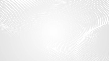 Nokta beyaz dalgalı ışık teknolojisi dokusu arka plan. Soyut büyük veri dijital konsepti. 3d oluşturma.