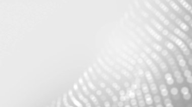 Nokta beyaz dalgalı ışık teknolojisi dokusu arka plan. Soyut büyük veri dijital konsepti. 3d oluşturma.