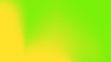 Soyut nokta yarım ton yeşil sarı renk desenli doku arkaplanı. Grafikler için kullanılan pop sanat çizgi roman tarzı.
