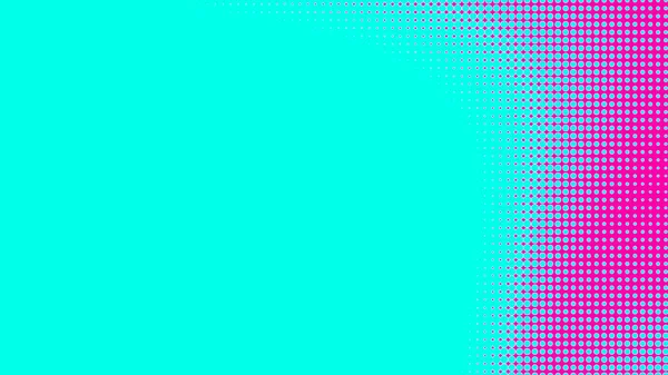 技術のデジタル背景と半分緑のピンク色のパターングラデーションテクスチャをドット 夏を背景にしたポップアート漫画 — ストック写真