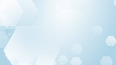 Altıgen geometrik beyaz desen parlak sağlık ve teknoloji geçmişi. Soyut grafik dijital gelecek bilim konsept tasarımı.