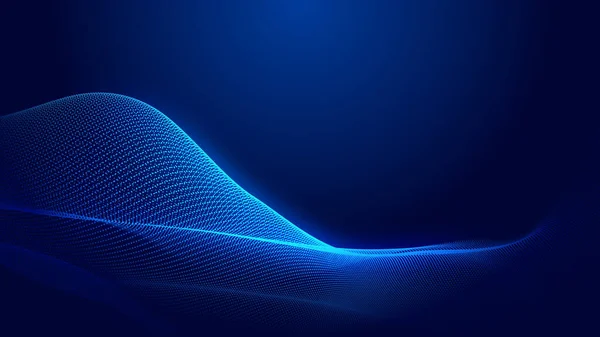 Fondo Textura Degradado Pantalla Luz Onda Azul Punto Tecnología Abstracta — Foto de Stock