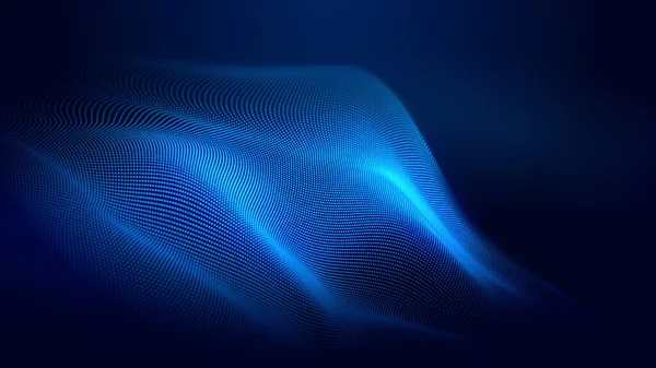 Punkt Blaue Welle Lichtbildschirm Farbverlauf Textur Hintergrund Abstrakte Technologie Big — Stockfoto