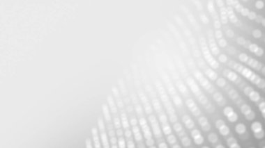 Nokta beyaz dalgalı ışık teknolojisi dokusu arka plan. Soyut büyük veri dijital konsepti. 3d oluşturma.